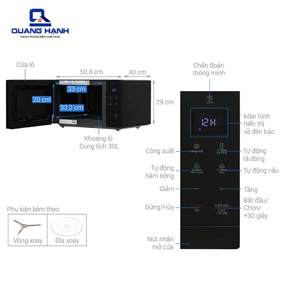 Lò Vi Sóng LG  NeoChef™ MS3032JAS 30 lít QH243846 2